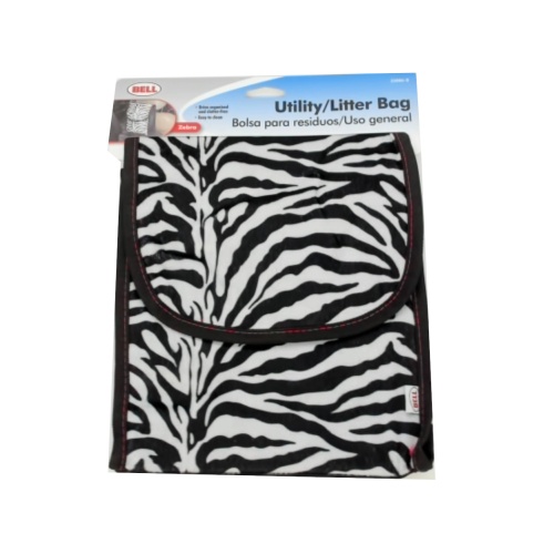 Utility/Litter Bag Zebra Print Bell