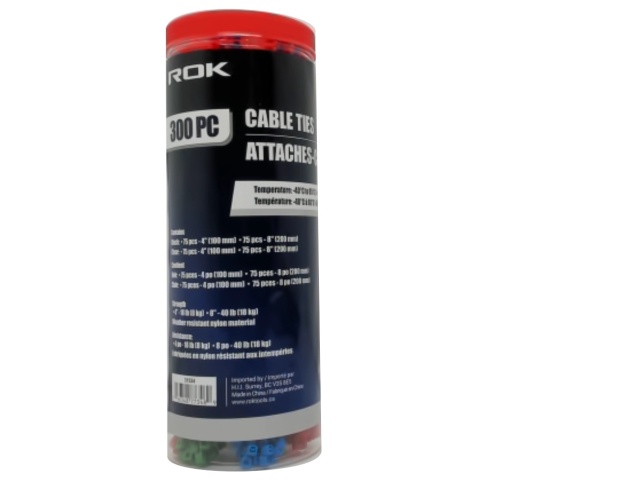Cable Ties 300pk. Assorted