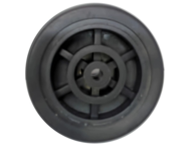 Rubber Wheel Black 2.5 1/4\