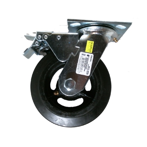 Caster rubber swivel 6 inch with brake 485 lb 220kg