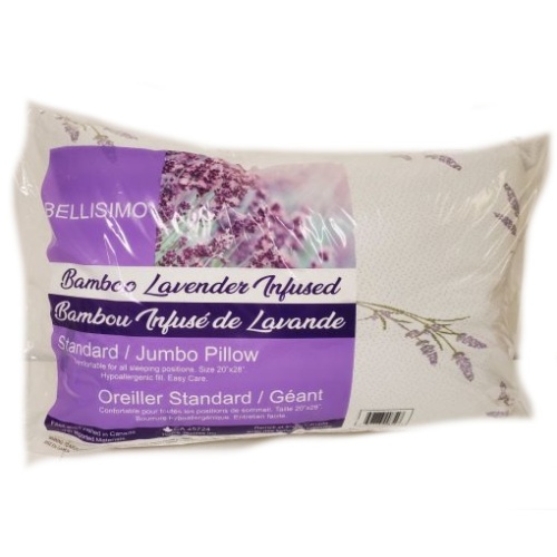 BELLISIMO Lavender Infused – Bamboo Pillow Std/Jumbo