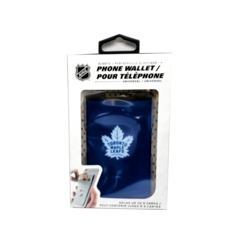 Elastic Phone Wallet Toronto Maple Leafs Adhesive Holds Up To 5 Cards