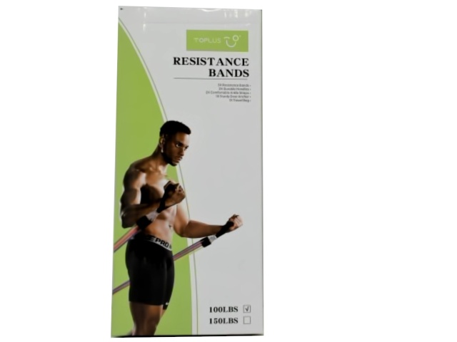 Resistance Bands 100lbs. Toplus