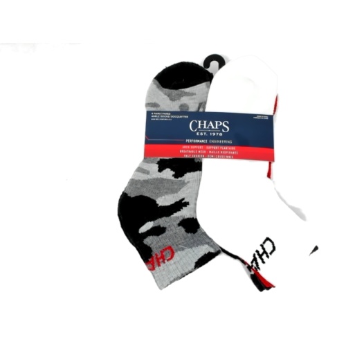 Socks Men's Ankle 6pk. Camo Arch Support Chaps (endcap)