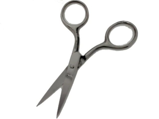Embroidery/Moustache Scissors 3.5 Straight Stainless Steel\