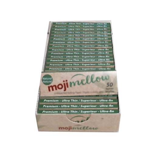 Moji Mellow 50pc. Rolling Paper Unbleached Booklet 70x36mm.