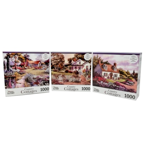 Jigsaw Puzzle 1000pc. Country Cottages Assorted