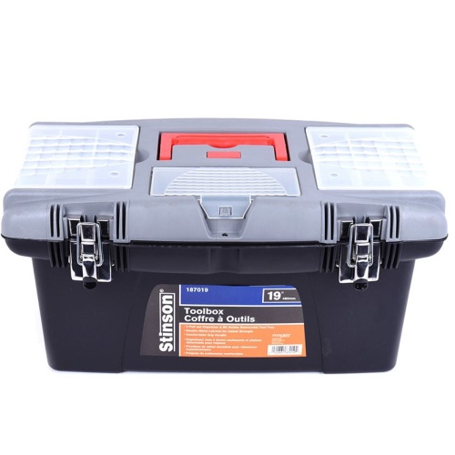 Toolbox with lid 18 inch