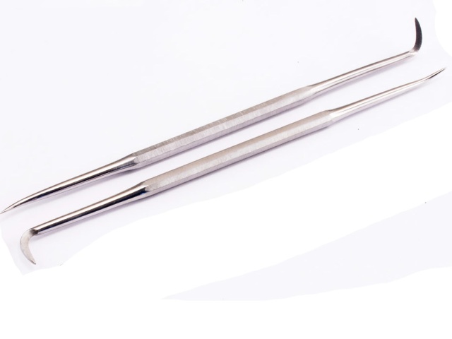 Dental probe/hook, stainless steel, 150mm 6, 2\