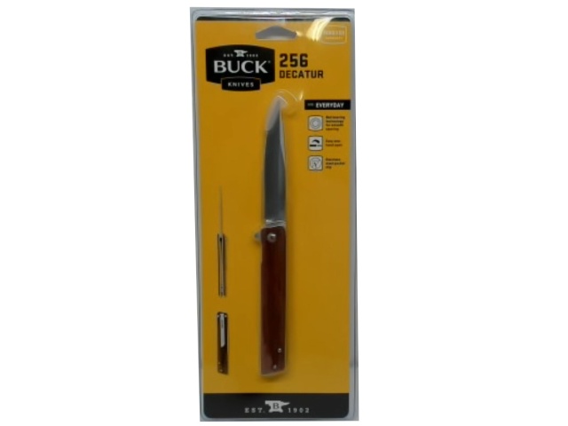 Buck Knife 3.5 Blade W/wooden Handle 256 Decatur\