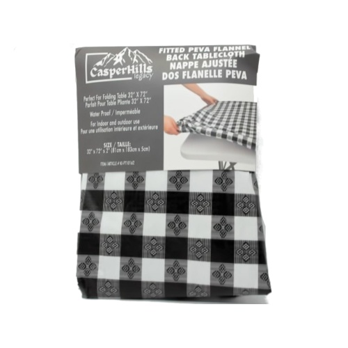 Fitted PEVA Table Cloth 32x72
