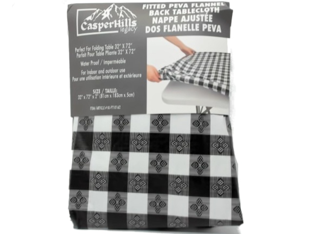 Fitted PEVA Table Cloth 32x72\