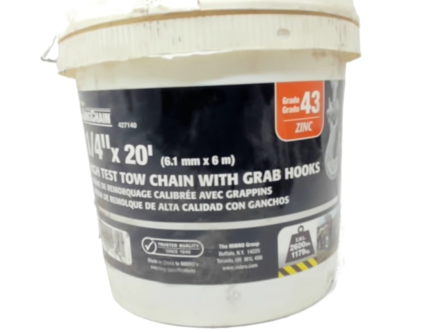 Tow Chain 1/4 X 20\' 2600lb Load\