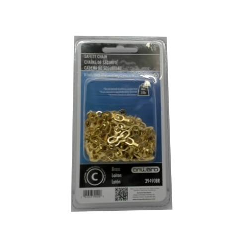 Brass Safety Chain 8ft.35lb. Max Onward