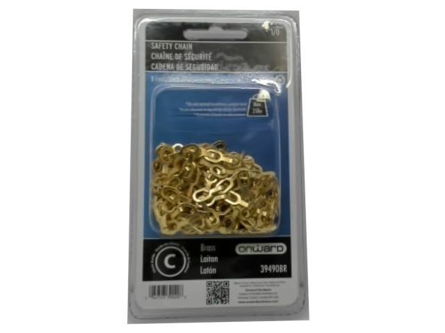 Brass Safety Chain 8ft.35lb. Max Onward
