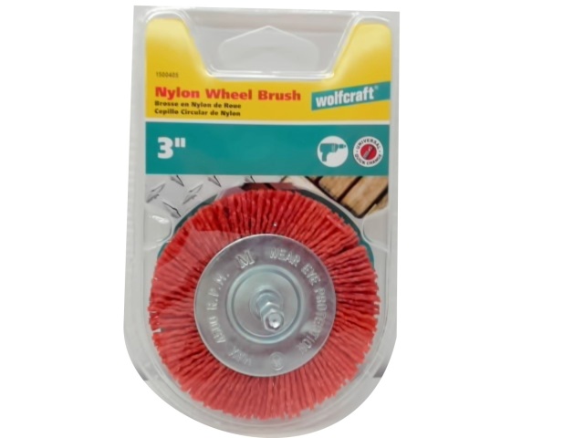 Nylon Wheel Brush 3 Wolfcraft\