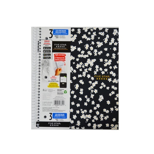 FIVE STAR 3 SUBJECT 150 SHTS NOTEBOOK 11 X 8 1/2