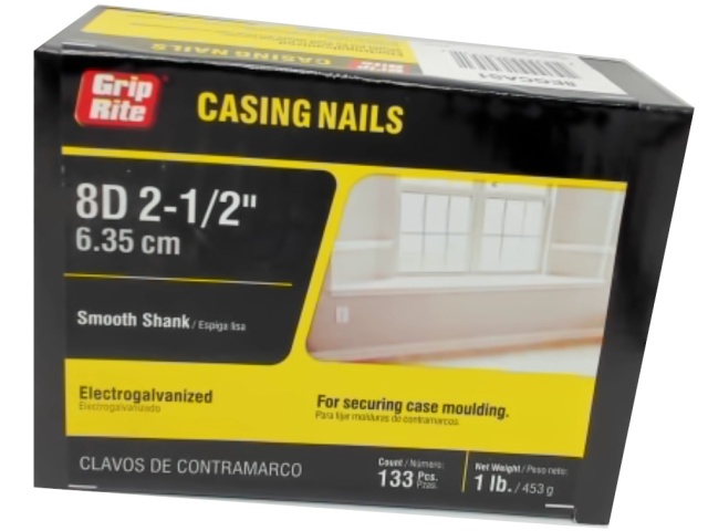 Casing Nails 8d 2-1/2 133pcs Smooth Shank\