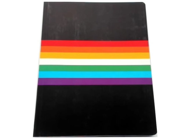 Journal Rainbow Black 7.5 x 9.5\
