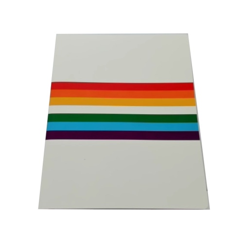 Journal Rainbow White 7.5 x 9.5