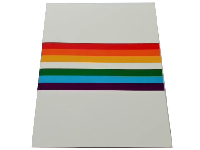 Journal Rainbow White 7.5 x 9.5\