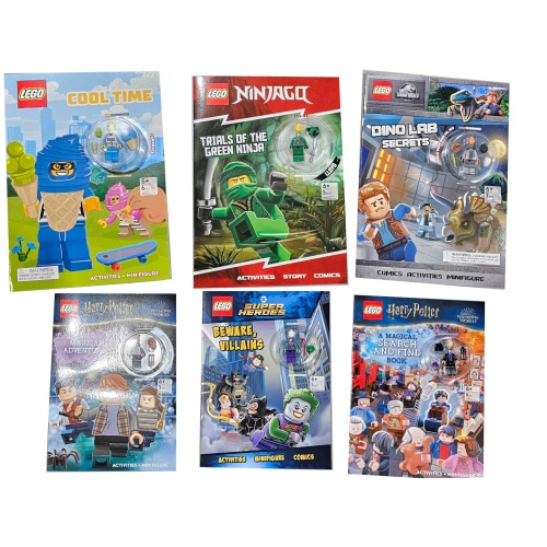 Lego Book w/Minifigure Assorted (Or 2/$9.99)(endcap)