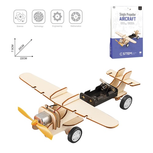 Stem Toy, Wooden Aircraft, cbx