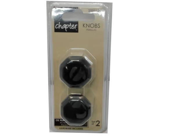 Knobs 2pk Cabinet Bronze Finish  Chapter