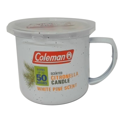 Citronella Candle White Pine Scented 290g. Mug Coleman (endcap)