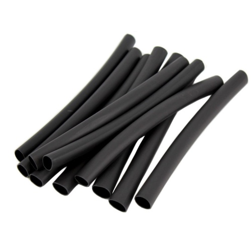Heat shrink tubing 3/8 inch 6 inch pieces 3:1 bag of 10 black