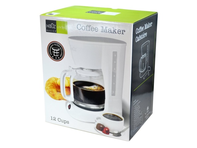 12 Cup Coffee Maker - White