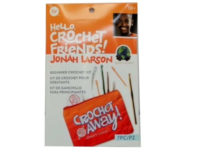 Beginner Crochet Kit 7pcs. Hello, Crochet Friends Jonah Larson