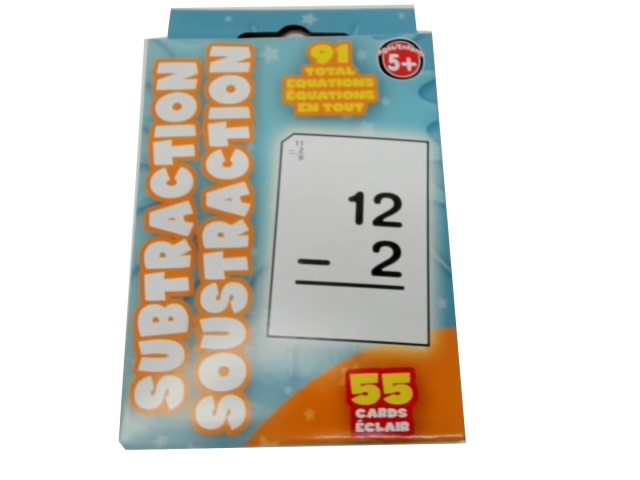 Flash Cards Subtraction 55pk.