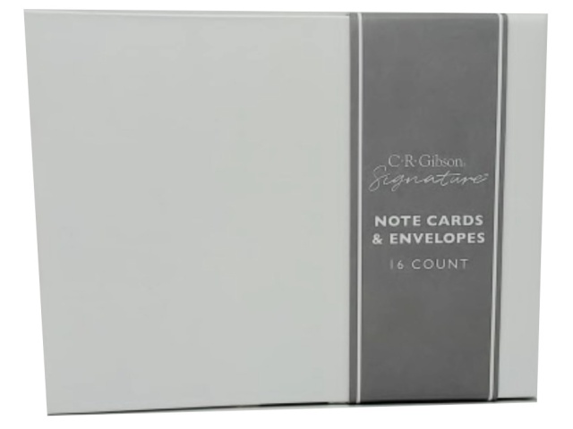 Note Cards & Envelopes 16pk. White Woven