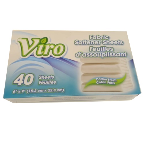 Fabric Softener Sheets 40pk Viro