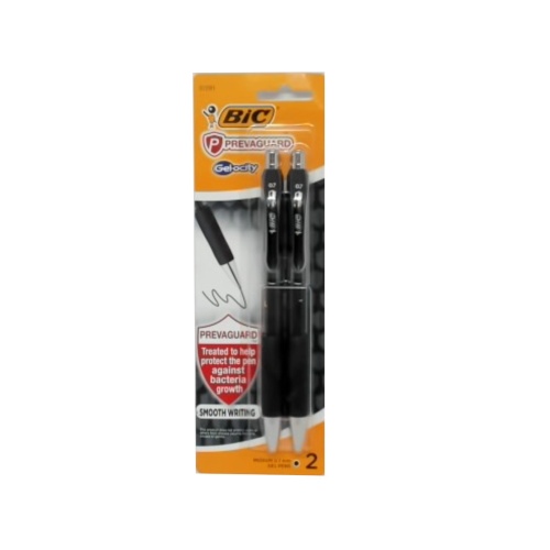 Pen Prevaguard 2pk. Black Gel-ocity Bic
