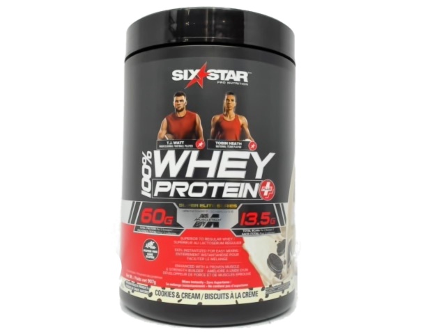 Protein Powder Cookies & Cream 100% Whey 907g. Six Star Nutrition