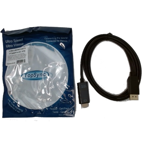 Displayport to HDMI 4Kx2K 6 foot cable