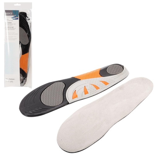 Bodico Gel insoles for Men, Polybag with card insert