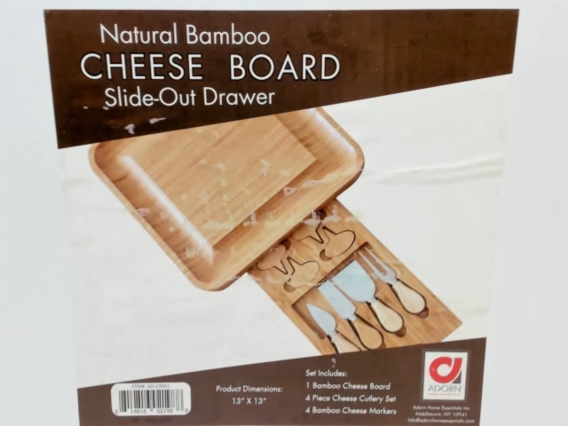 Cheese Board Bamboo 13x13\