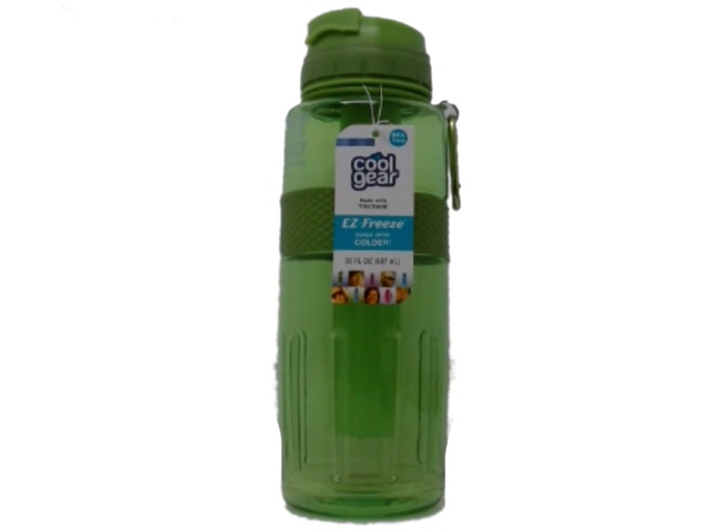 Water Bottle EZ-Freeze 887mL Green Cool Gear