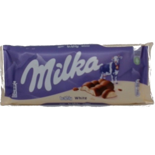 Milka Chocolate Bar Bubbly White 95g.