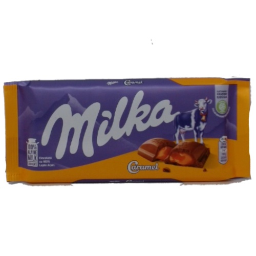 Milka Chocolate Bar Caramel 100g.