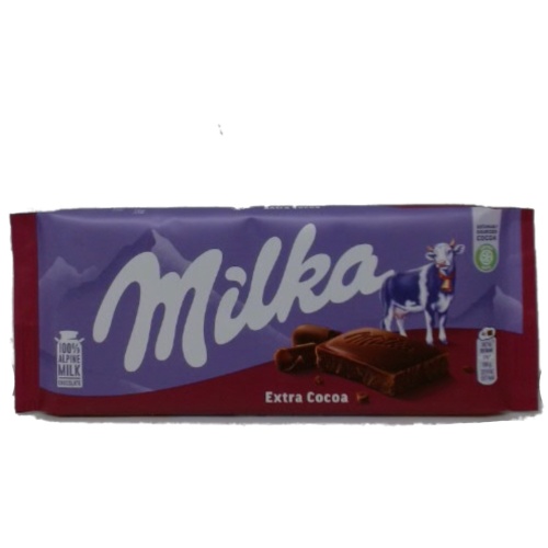 Milka Chocolate Bar Extra Cocoa 100g.