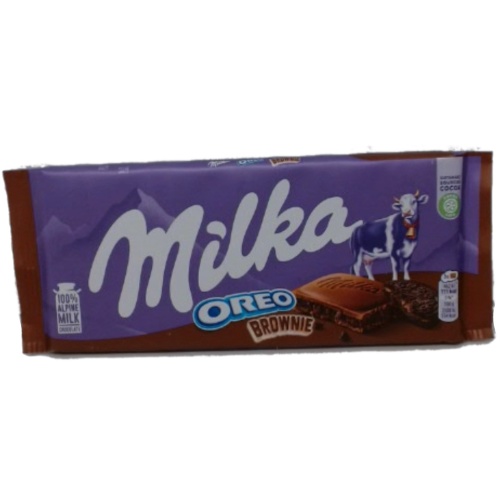 Milka Chocolate Bar Oreo Brownie 100g.