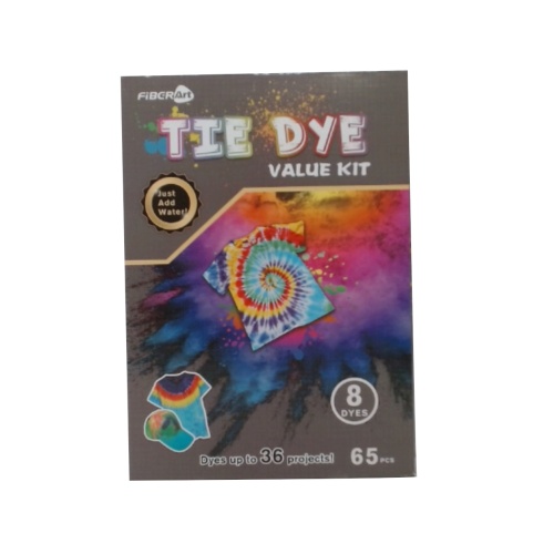 Tie Dye Value Kit 65pcs. 8 Dyes Fiber Art