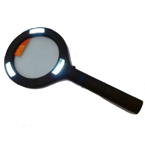 Magnifying glass with COB LED lighting