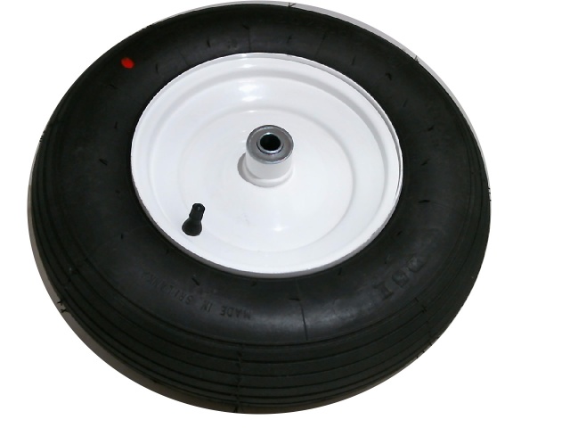 Wheelbarrow Tire w/Rim 4.80/4.00-8 2 Ply Rating 4.25 Hub 5/8\