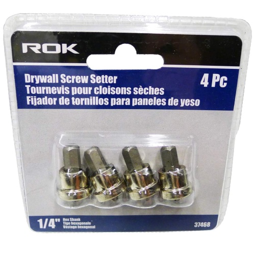 Drywall screw setter 4 pack 1/4 shank