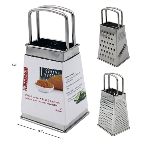 Grater 4 Sided 7 inch Stainless Steel
